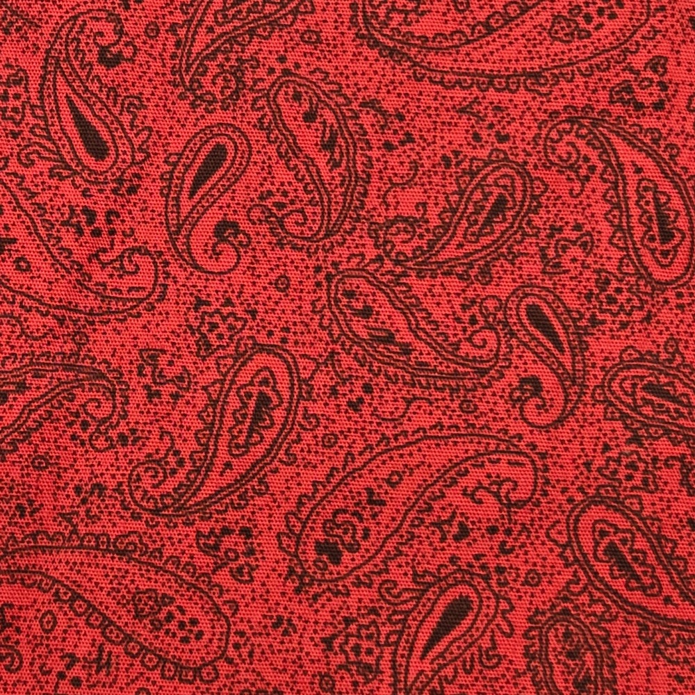 Ely Cattleman Red Paisley Western Pearl Snap Long Sleeve Shirt Mens XL - Picture 5 of 7